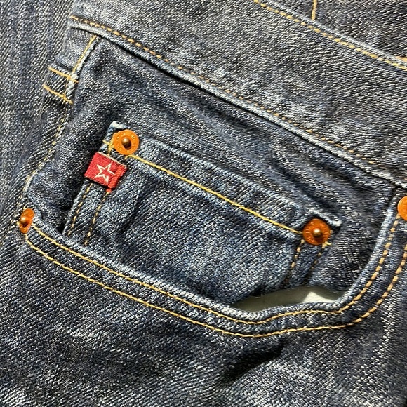 Big Star mens 34x31 pioneer bootcut mid wash denim blue jeans EUC - Picture 5 of 9